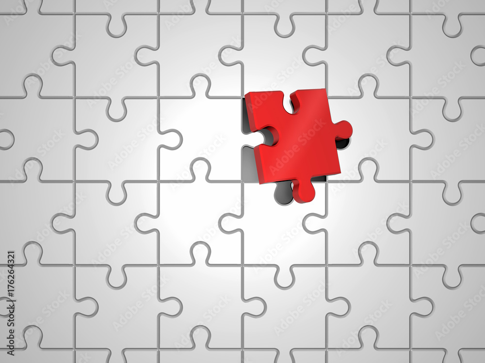 Abstract puzzle pieces. 3D rendered illustration Abstract puzzle pieces. 3D rendered illustration