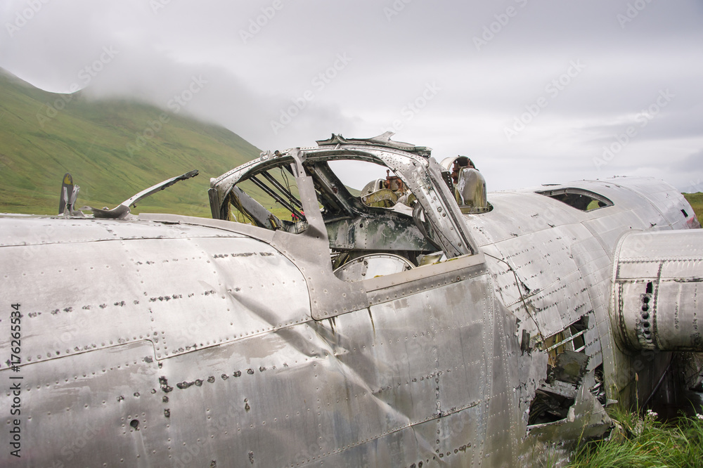 B-24D Liberator wreck on Atka Island, Alaska B-24D Liberator wreck on Atka Island, Alaska