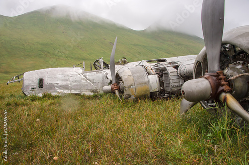 B-24D Liberator wreck on Atka Island, Alaska