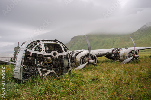 B-24D Liberator wreck on Atka Island, Alaska