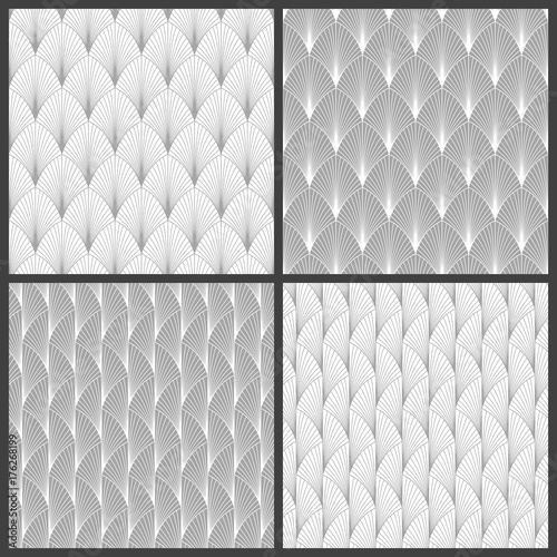 Pattern Set Retro Pattern Grey