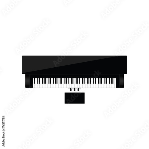 piano instrument music illustration