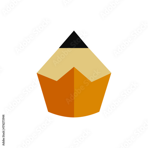 Creative pencil logo/icon design. Vector illustration