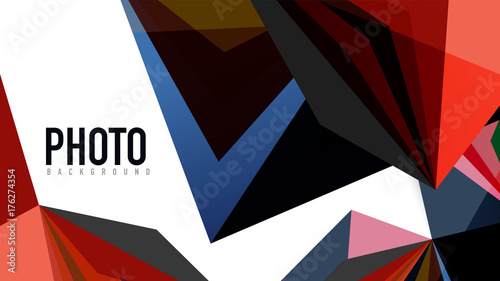 Modern triangle presentation template