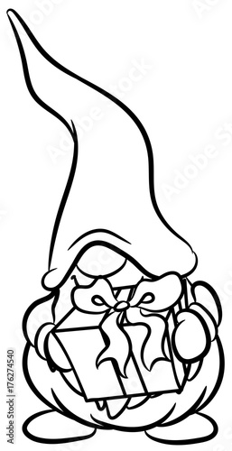 Niedlicher Weihnachtswichtel - Vektor-Illustration