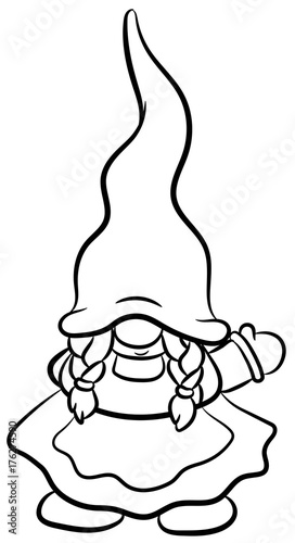 Niedlicher Weihnachtswichtel - Vektor-Illustration