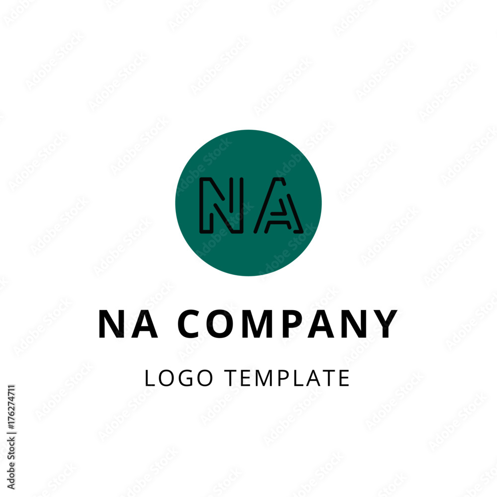 Creative n and a logo design. Vector illustration Creative n and a logo design. Vector illustration