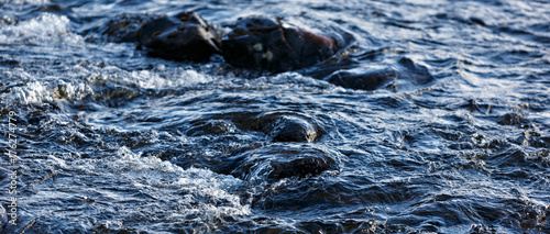 Rapid stream of a mountain river