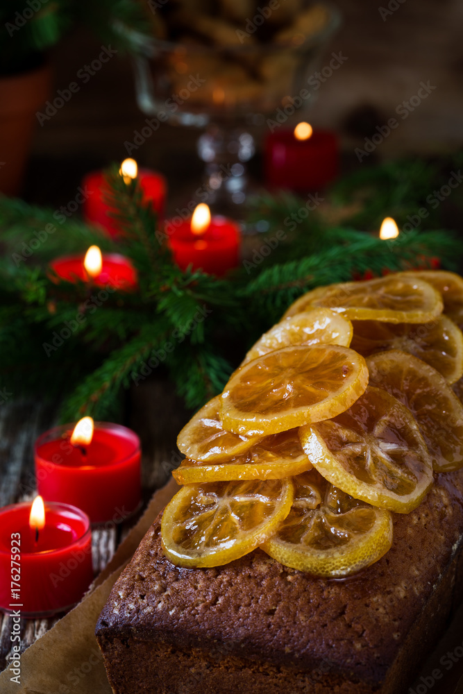 Homemade christmas lemon cake Homemade christmas lemon cake