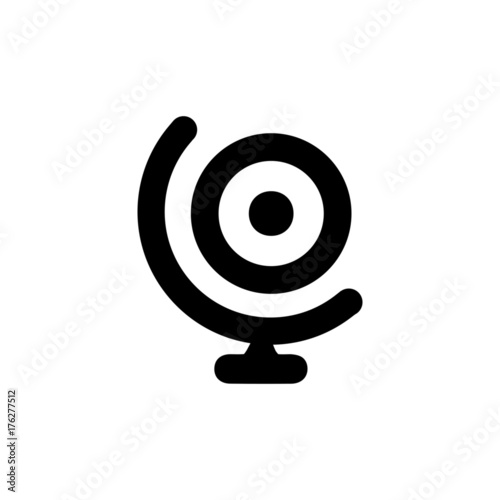 Abstract creative globe and letter O logo, icon design. Vector illustration.