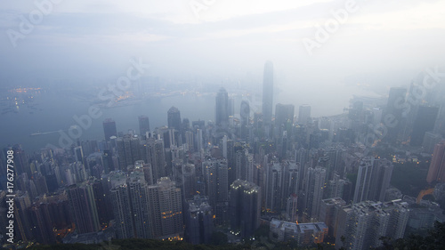 Foggy morning in Hongkong