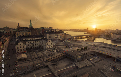 Sunset in Stockholm photo