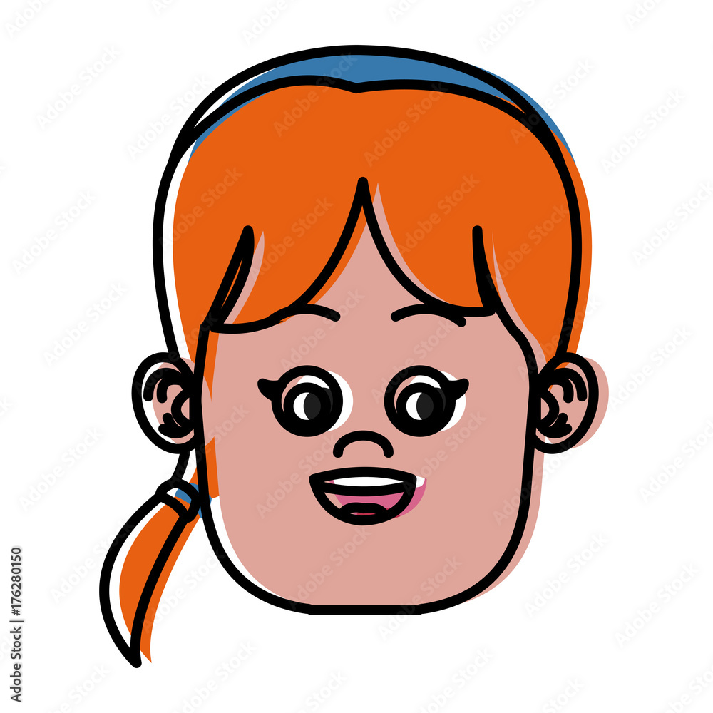 Funny boy face icon vector illustration graphic design Funny boy face icon vector illustration graphic design