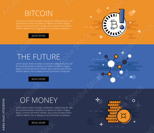 Crypto currency futuristic banner