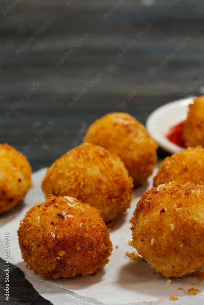 Potato Croquette -Bread crumbed fried food roll