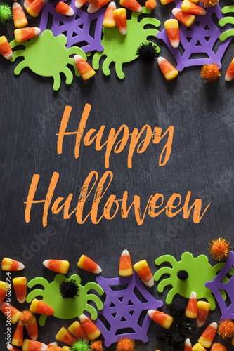 halloween holiday background with message