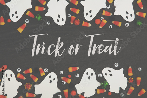 halloween holiday background with message