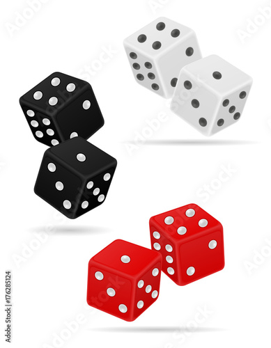 casino dice stock vector illustration