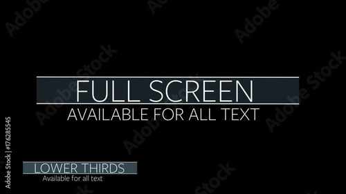 Sliding Bordered Titles Pack