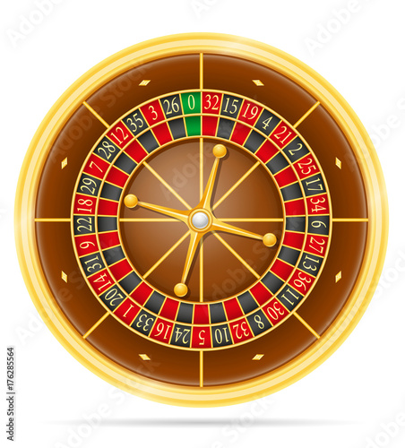 casino roulette stock vector illustration