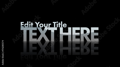 Bold Title with Zoom Effects
