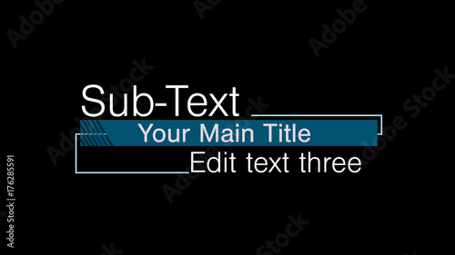 Sliding Text Field Titles Pack 2