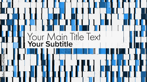 Flipping Cubes Reveal Title