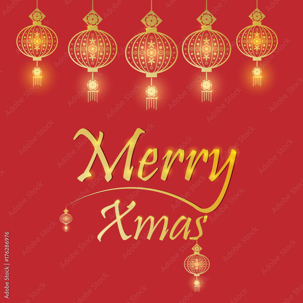 Naklejka premium New Year party design. Chinese New Year Vector Design. Vector illustration. Year of the Dog