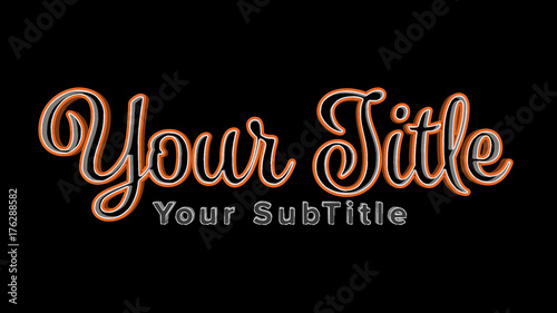 3D Write-On Titles Pack
