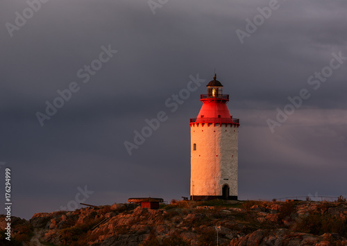 Lighthouse at sunrise. © Anette Andersen