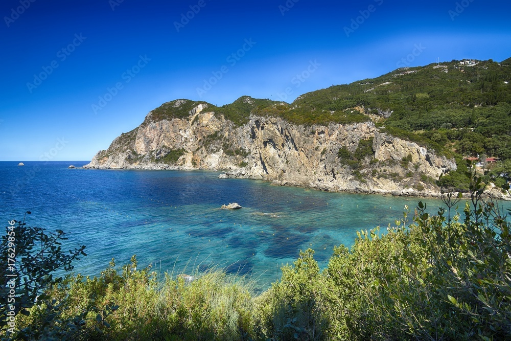 Obraz premium PALEOKASTRITSA, CORFU, GREECE