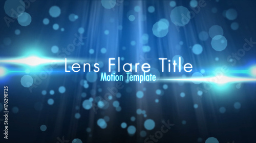 Lens Flare Title with Bokeh Background