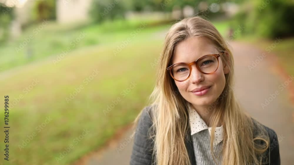 Beautiful girl in glasses
