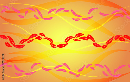 abstract autumn background. leafs waves