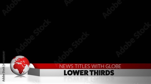 Spinning Globe Lower Thirds Pack