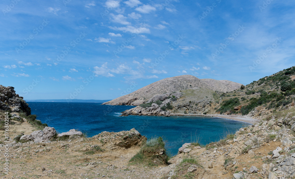 Stara Baska Küste auf der Insel Krk in Kroatien Stara Baska Küste auf der Insel Krk in Kroatien