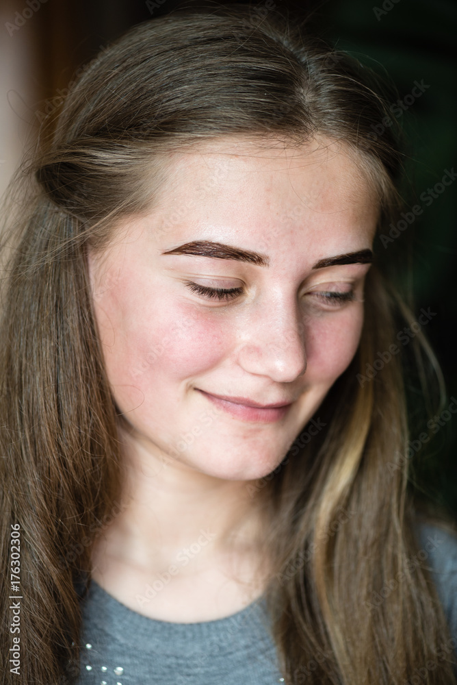 Girl with professional make-up Girl with professional make-up