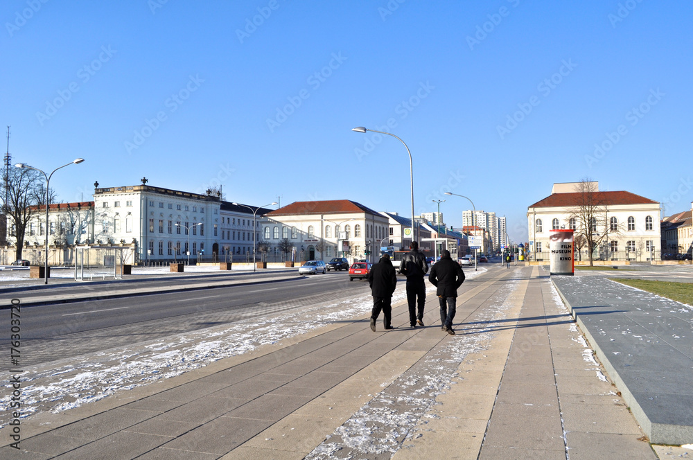 The streets of Potsdam, capital and largest city of the German federal state of Brandenburg