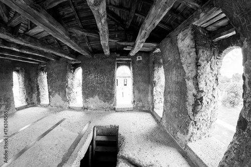 Baba Vida, a medieval fortress in Vidin, in northwestern Bulgaria. Fisheye lens used

