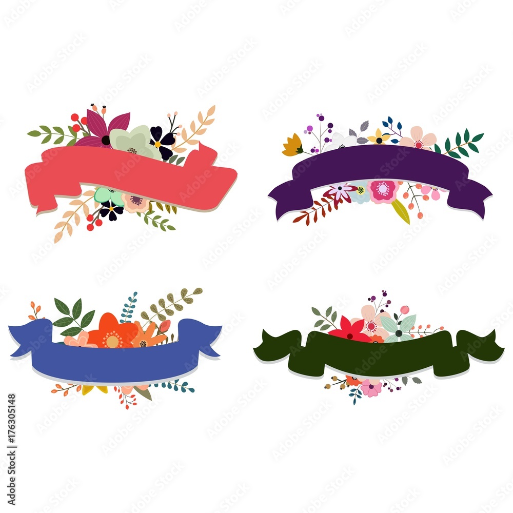 elegent floral banners collection elegent floral banners collection