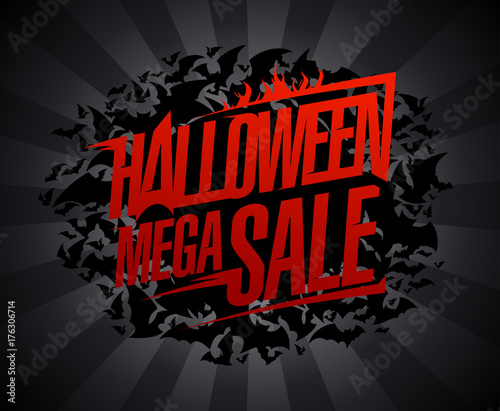 Halloween mega sale poster