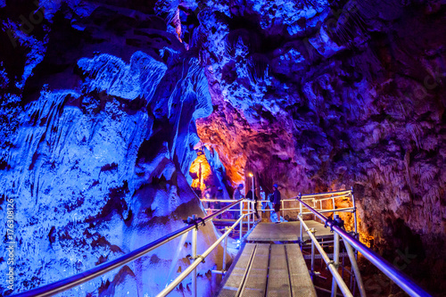 Scene from the amazing bulgarian cave Venetsa
 photo