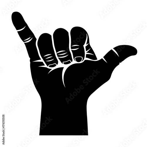 Shaka hand sign 002 photo