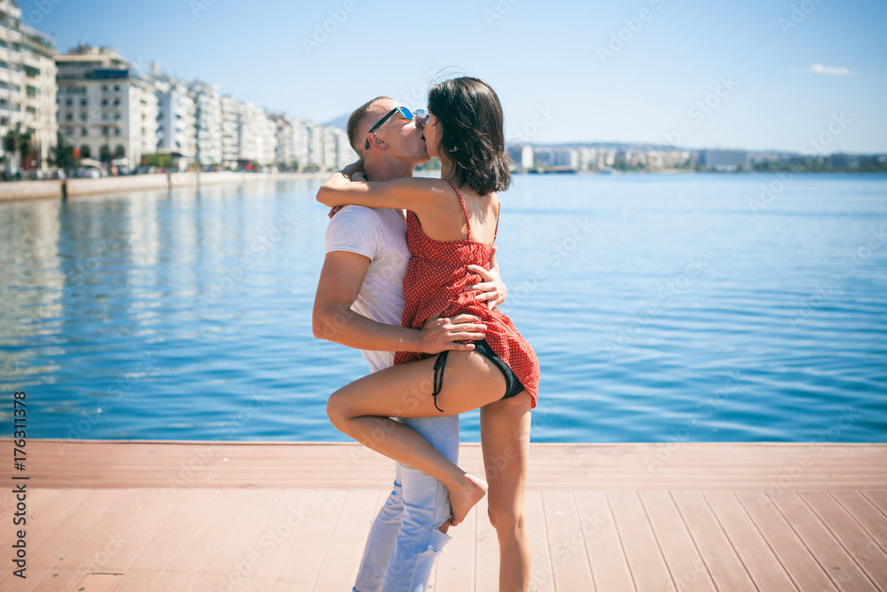 Sexy girls kissing guys
