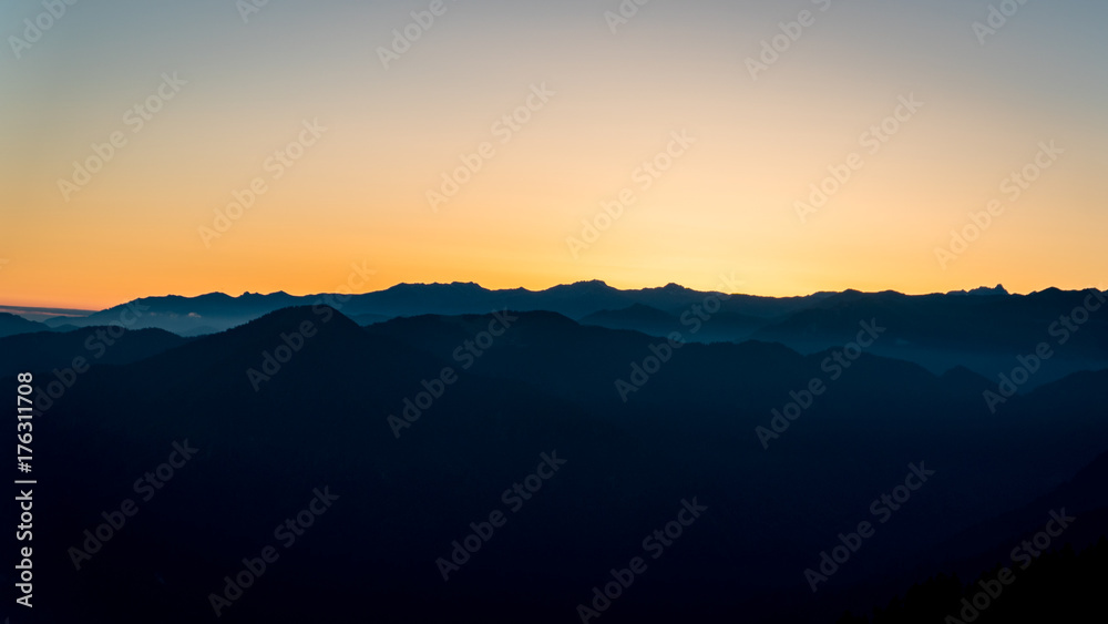 Sunrise at Kackar mountains at Blacksea Karadeniz, Turkey