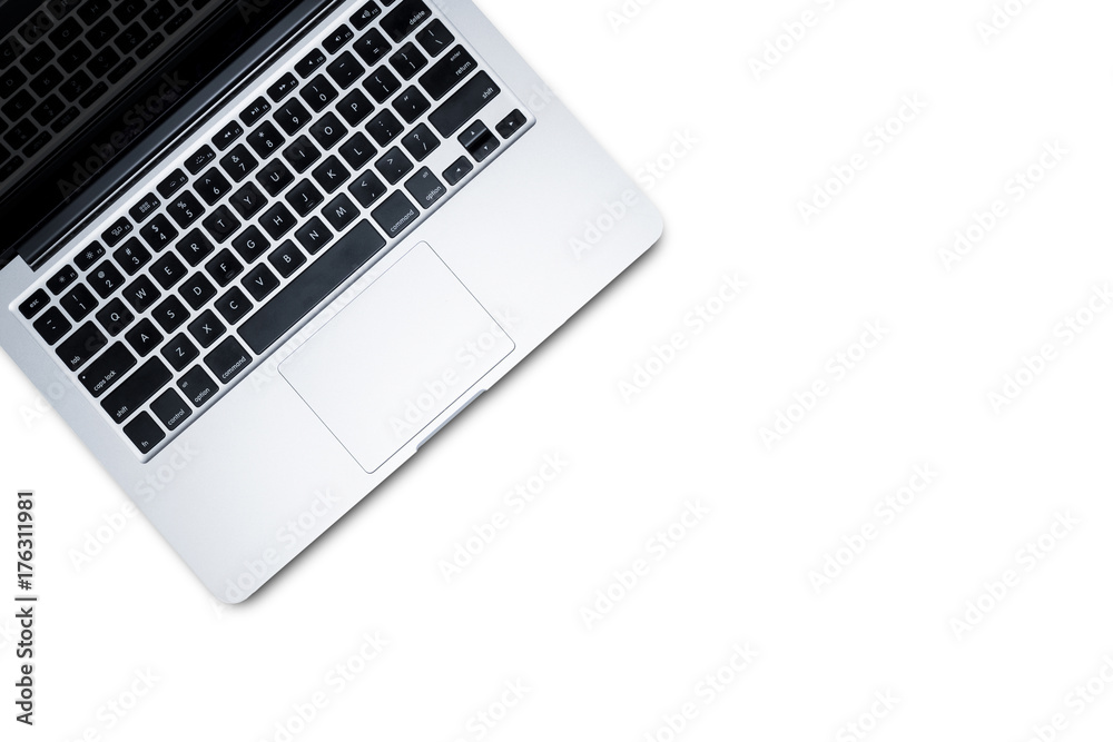 Top view, Working desk, computer, laptop, smart phone, coffee mug, glasses and notebooks on white background with copyspace for text and clipping path. Top view, Working desk, computer, laptop, smart phone, coffee mug, glasses and notebooks on white background with copyspace for text and clipping path.