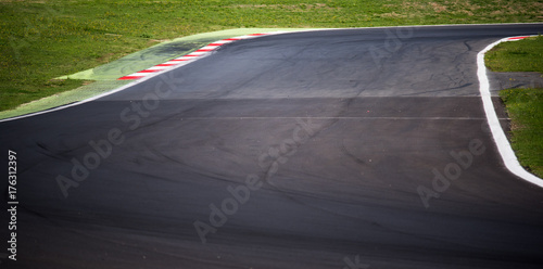 Speed and competiotion concept asphalt circuit track © fabioderby