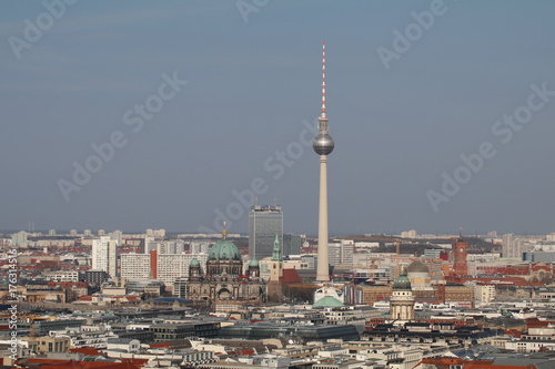 berlin view tv tower and berliner dom