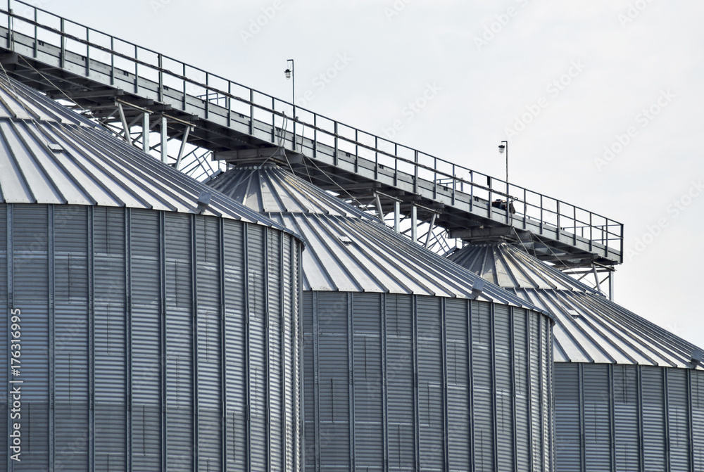 Fototapeta premium Plant for the drying and storage of grain