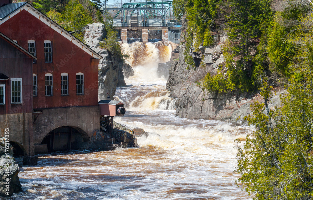 Fototapeta premium St George Magaguadavic River in Flood Stage